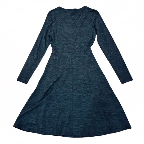 Women’s ibex Merino Wool Dress Size X-Small Gray with Pockets - Picture 2 of 4